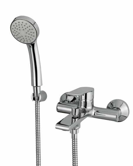 Pronto Bath and Shower Mixer Taps Pronto Bath/shower mixer with shower