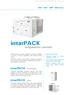 intarpack refrigeration centrals intarpack intarpack centrifugal axial self-contained refrigeration centrals MDV / BDV / MDE / BDE series