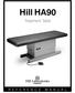 Hill HA90. Treatment Table R E F E R E N C E M A N U A L