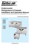 Undercounter Refrigerators & Freezers Installation and Operation Manual