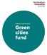 Preliminary concept information. Green cities fund