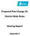 Proposed Plan Change 55: District Wide Rules. Hearing Report