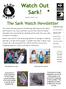 Watch Out Sark! Spring 2015 Volume 1 Issue 4. The Sark Watch Newsletter