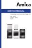 SERVICE MANUAL. Freestanding cooker 500 and 600 / Range Gas - electric Ceramic - electric Electric