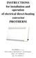 INSTRUCTIONS for installation and operation of electrical direct-heating convector PROTHERM