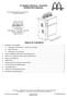 VT SERIES VERTICAL TOASTER OPERATOR S MANUAL TABLE OF CONTENTS