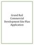 Grand Rail Commercial Development Site Plan Application