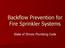 Backflow Prevention for Fire Sprinkler Systems. State of Illinois Plumbing Code