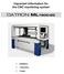 Important information for the CNC machining system DATRON ML1500-2C. Installation. Connections. Coolant