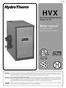 HVX. Boiler manual. Installation and operation instructions. Gas-fired residental boilers Models HVX HVX2