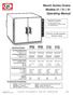 Bench Series Ovens Models 21 / 31 / 51 Operating Manual
