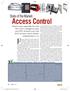 Access Control. By Heather Klotz-Young, Senior Editor