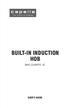 BUILT-IN INDUCTION HOB BHC CUARTO IC USER S GUIDE
