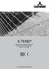 X-TEND. Stainless Steel Cable Net Systems European Technical Approval No. ETA - 13 / 0650 ETA