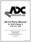 AD-24 Parts Manual. 24 VAC Phase thru 1996