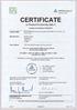 CERTIFICATE. on Product Conformity (QAL 1) Number of Certificate: ENDA-5000 with analysing module CMA-5800 for NOx. S0 2, CO, co2 and 02
