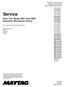 Service. Over The Range 2001 and 2002 Domestic Microwave Ovens. Models and manufacturing numbers in this manual models are listed in bold.