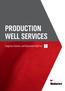 PRODUCTION WELL SERVICES. Diagnose, Restore, and Rejuvenate Rig-Free