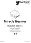 READY. Miracle Steamer. Model MS-250/255 owner s manual. Manufacturing Numbers: