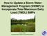 How to Update a Storm Water Management Program (SWMP) to Incorporate Total Maximum Daily Load (TMDL) BMPs