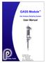 GASS Module. User Manual. Gas Analysis Sampling System PERMA PURE