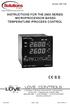 INSTRUCTIONS FOR THE 2600 SERIES MICROPROCESSOR BASED TEMPERATURE /PROCESS CONTROL