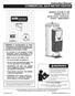 Instruction Manual COMMERCIAL GAS WATER HEATER