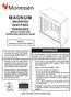 MAGNUM UNVENTED VENT-FREE FIREBOXES INSTALLATION AND OPERATING INSTRUCTIONS WARNINGS WARNINGS. MODELS: MCUF36D and MCUF42D SERIES