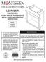 LO-RIDER UNVENTED VENT-FREE FIREBOXES INSTALLATION AND OPERATING INSTRUCTIONS WARNINGS WARNINGS MODEL: LCUF32-F LCUF36-R
