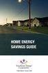 HOME ENERGY SAVINGS GUIDE