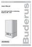 Users Manual. Gas wall hung Boiler condensing Buderus /S. Please read thoroughly before operating the unit