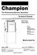 Champion. Technical Manual. The Dishwashing Machine Specialists. Door-Type Dishwasher. Machine Serial No. June, 1998