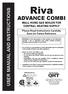 Riva ADVANCE COMBI USER MANUAL AND INSTRUCTIONS WALL HUNG GAS BOILER FOR CENTRAL HEATING SUPPLY