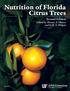 Nutrition of Florida Citrus Trees Second Edition Edited by Thomas A. Obreza and Kelly T. Morgan