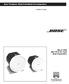 Bose FreeSpace Model 8 And Model 32 Loudspeakers. Installer s Guide. May 6, 2002 AM177915_03_V.pdf Bose Corporation