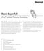 Model Super TJE. Ultra Precision Pressure Transducer DESCRIPTION FEATURES