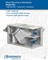 Heat Recovery Ventilator Model PVe Light Industrial Commercial Institutional
