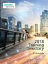 2018 Training Directory. BT University