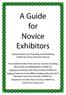 A Guide for Novice Exhibitors