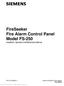 FireSeeker Fire Alarm Control Panel Model FS-250 Installation, Operation and Maintenance Manual