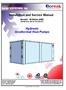 Installation and Service Manual. Hydronic Geothermal Heat Pumps