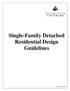 Single-Family Detached Residential Design Guidelines