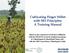 Cultivating Finger Millet with SRI Principles: A Training Manual