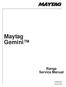 Maytag Gemini Range Service Manual