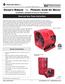 Owner s Manual Phoenix Axial Air Mover