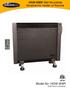 HGW-308R Wall Mountable Micathermic Heater w/ Remote. Model No. HGW-308R Soleus Air International