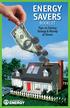 ENERGY SAVERS BOOKLET. Tips on Saving Energy & Money at Home