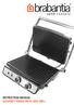 INSTRUCTION MANUAL GOURMET PANINI PRESS AND GRILL