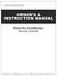OWNER S & INSTRUCTION MANUAL