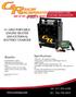 PORTABLE ENGINE HEATER AND EXTERNAL BATTERY CHARGER. Specifications: Benefits: IN: NC:
